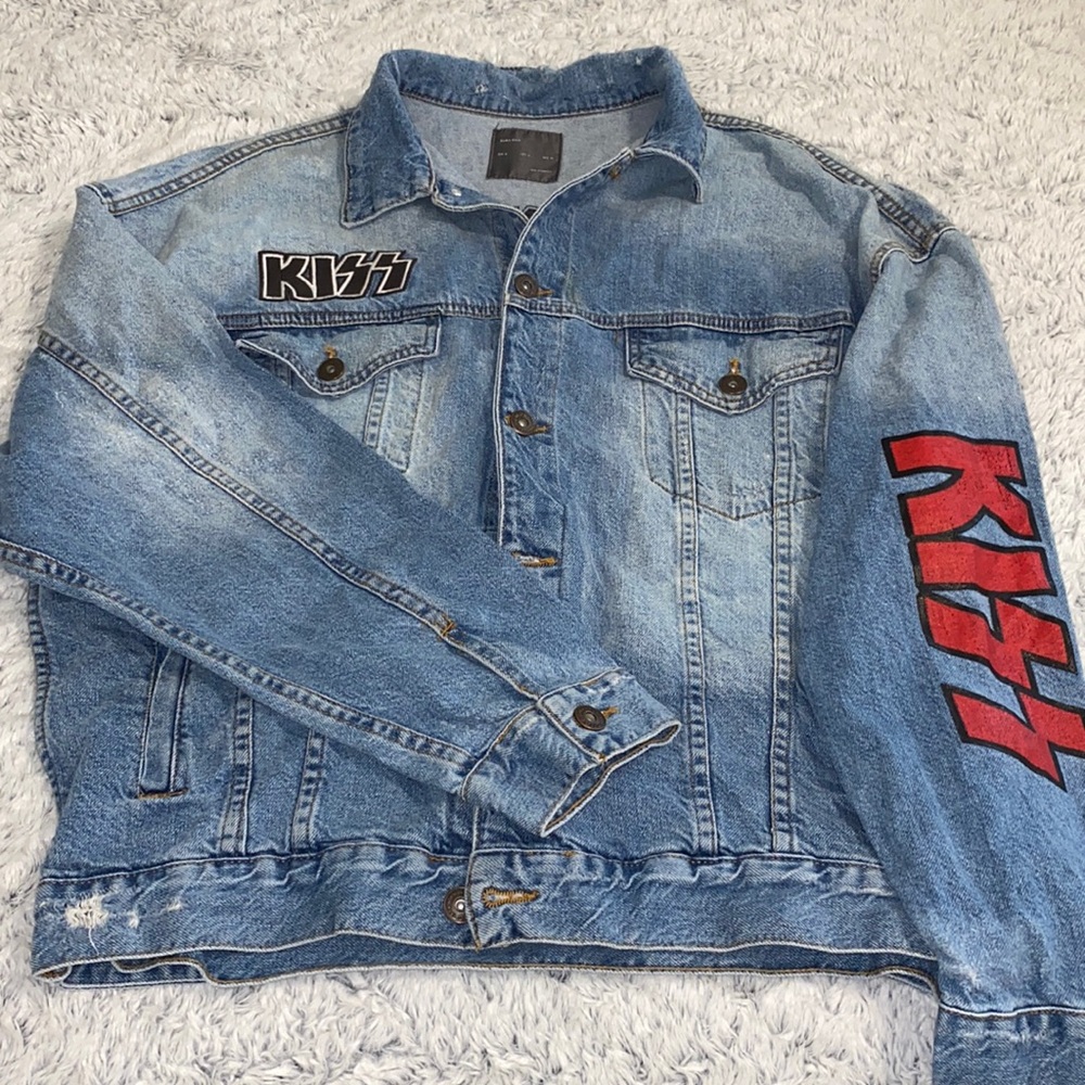 Zara x KISS colab denim jacket